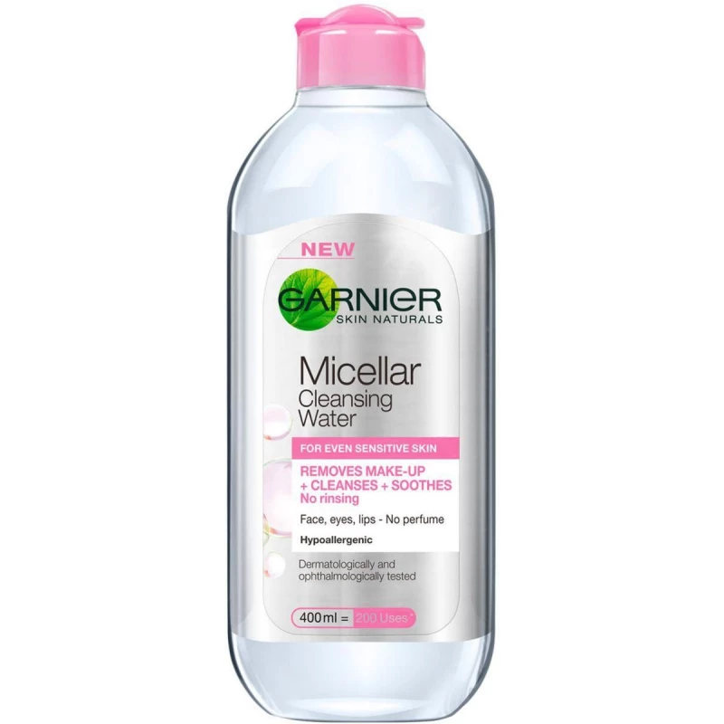 IMG_0041 ماء ميسيلار لإزالة المكياج للبشرة الحساسة، 400مل من غارنييه -Garnier Skin Active Micellar Cleansing Water For Sensitive Skin - 400ml - الصورة 1