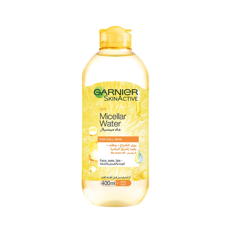 IMG_0054 ماء ميسيلار منظف لتفتيح البشرة بخلاصة الفيتامين سي - 400 مل من عارنيبيهGarnier Micellar Brightening Cleanser Water With Vitamin C, 400 Ml - الصورة 1