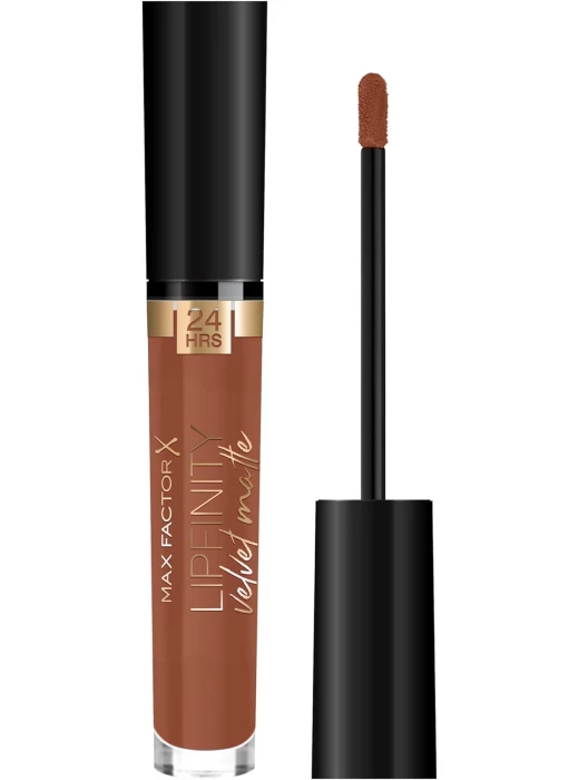 IMG_0211 أحمر شفاه سائل مات مخملي من ليب فينيتي, كشمير 85, من ماكس فاكتور  Max Factor Lipfinity Velvet Lipstick, 075 Modest Mauve - الصورة 1