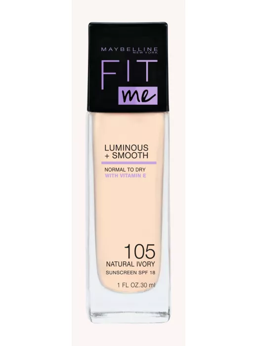 IMG_0581 Maybelline Fit Me Foundation Natural Ivory 105 كريم اساس فيت مي درجة ناتشورال ايفورى 105 – ميبيلين - الصورة 1