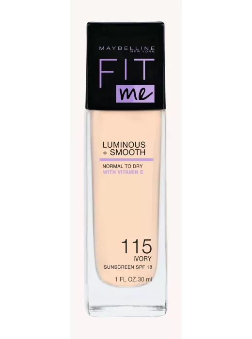 IMG_0631 كريم بودرة فيت مي لومينوس سموث من مايبيلين بعامل حماية من الشمس 18، 115، 30 مل Maybelline Fit Me Luminous+Smooth powder cream Spf18, 115, 30 ml - الصورة 1