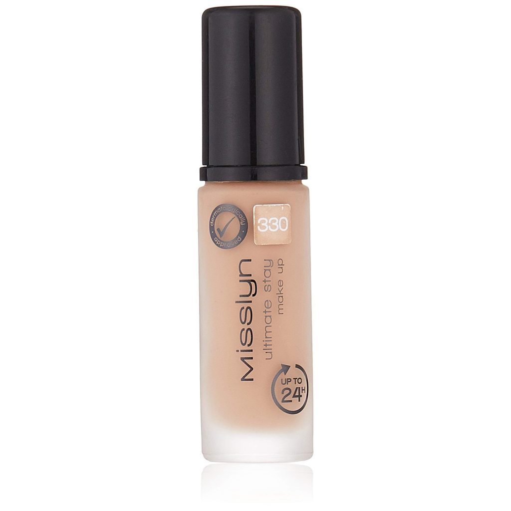 inbound1737284032557624034 Misslyn Ultimate Stay Makeup Face Dark Rosy Teint Foundation No.330  كريم أساس ميسلين ألتيميت ستاي ميك أب للوجه داكن وردي رقم 330 - الصورة 1