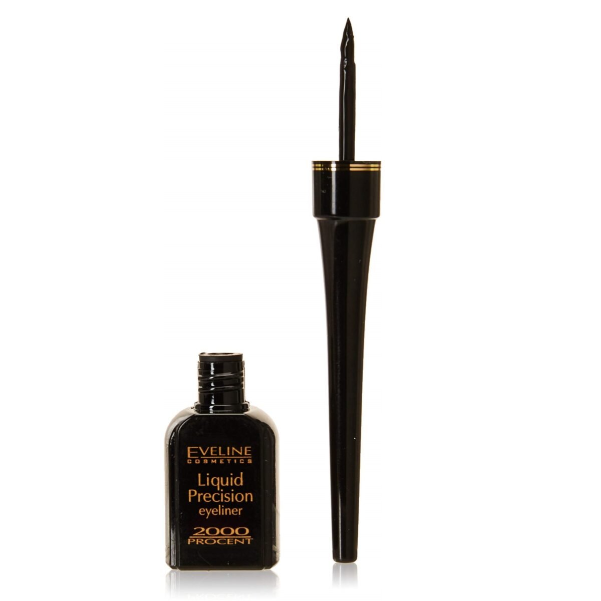 ⁦Eveline Liquid Eyeliner 2000% Black ايفلين محدد عيون سائل 2000% أسود⁩ - الصورة ⁦1⁩