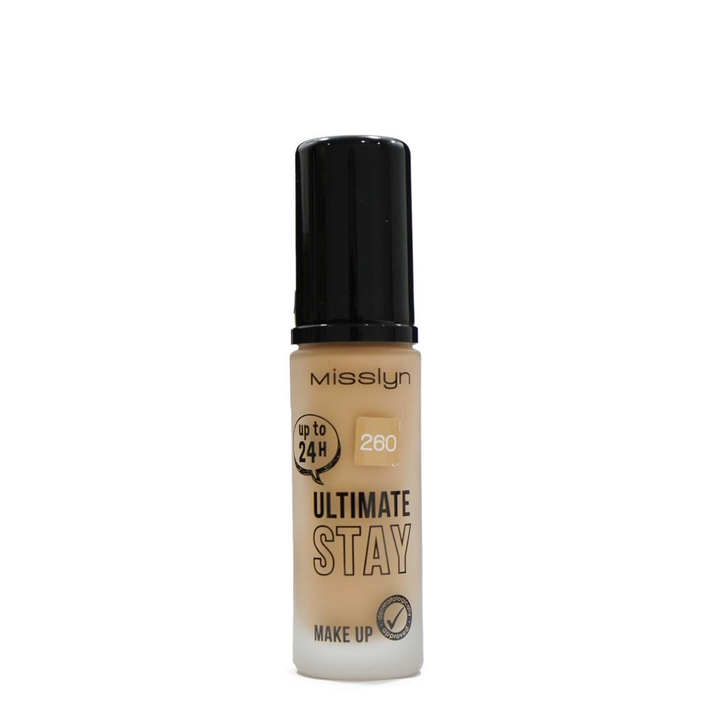 inbound7923511843641088170 Misslyn Ultimate Stay Make up Medium Golden Beige Foundation UP to 24h No(260) كريم مسيلين التميت ستاي اب ميك اب بيج ذهبي   يدوم حتى 24  رقم ٢٦٠ - الصورة 1