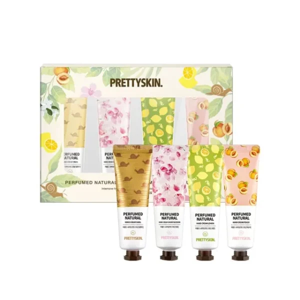 مجموعة كريمات اليد المعطرة الطبيعية – Pretty skin Perfumed Natural Hand Cream Daily Moisture Set