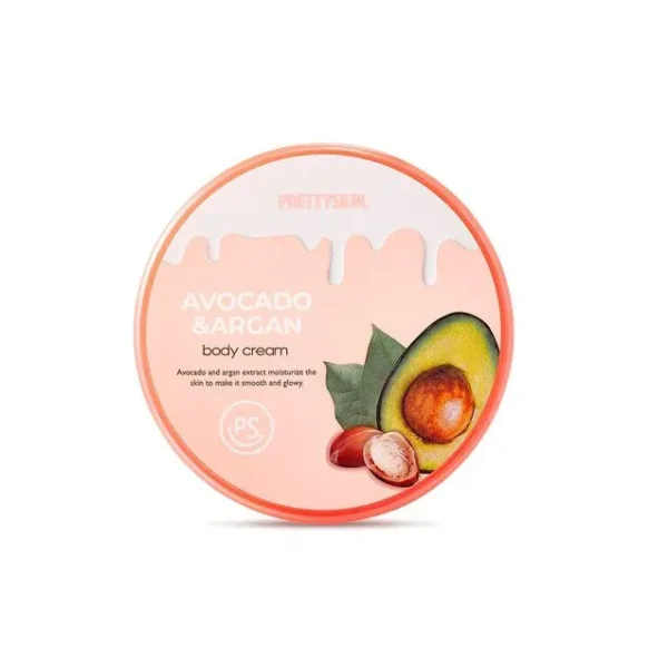 كريم الجسم بالأفوكادو والأرجان – Pretty Skin Avocado & Argan Body Cream Jar